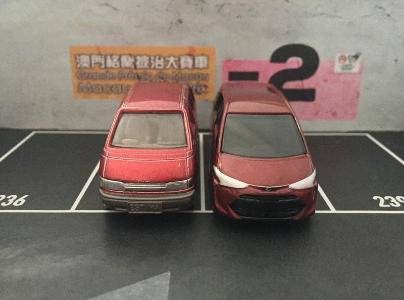 Illustration for article titled Then and Now : Tomica Toyota Estima 1992 & 2017